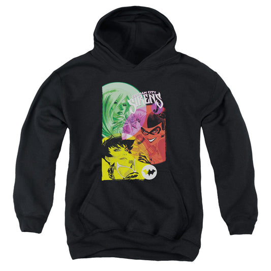 Batman Gotham Sirens Kids Youth Hoodie Black Officially Licensed
