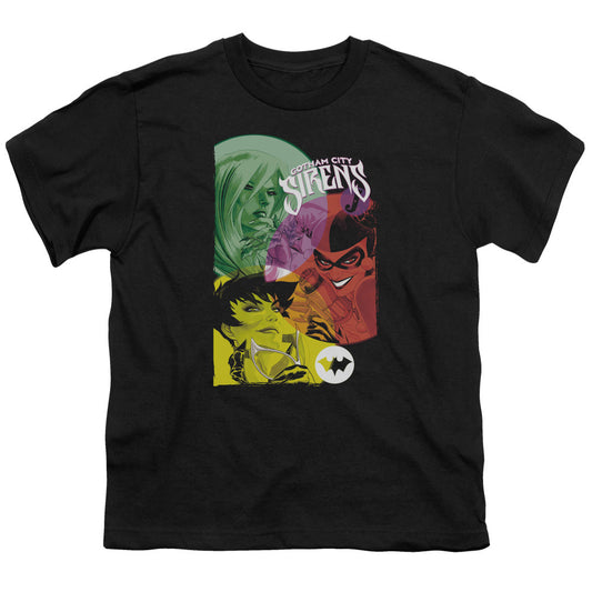 Batman Gotham Sirens Kids Youth T Shirt Black Officially Licensed
