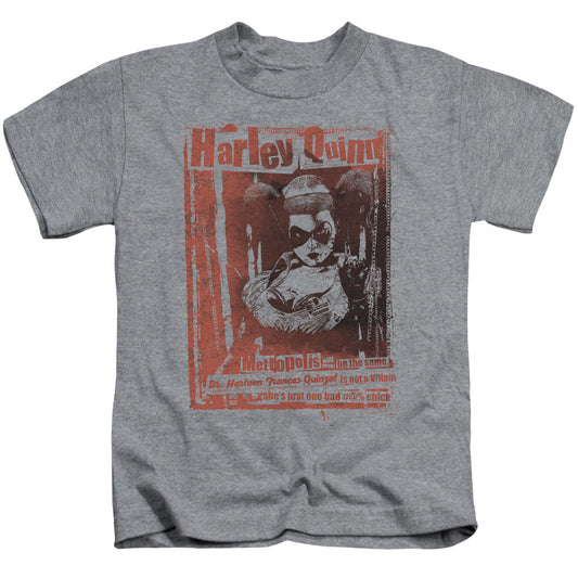 Batman Dr Quinn Juvenile Kids Youth T Shirt Athletic Heather Officially Licensed