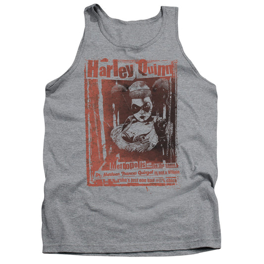 Batman Dr Quinn Mens Tank Top Shirt Athletic Heather Officially Licensed