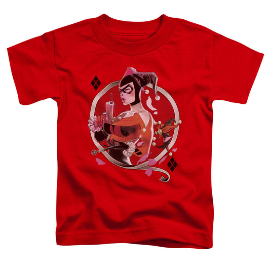Batman Harley Q Toddler Kids Youth T Shirt Red Officially Licensed