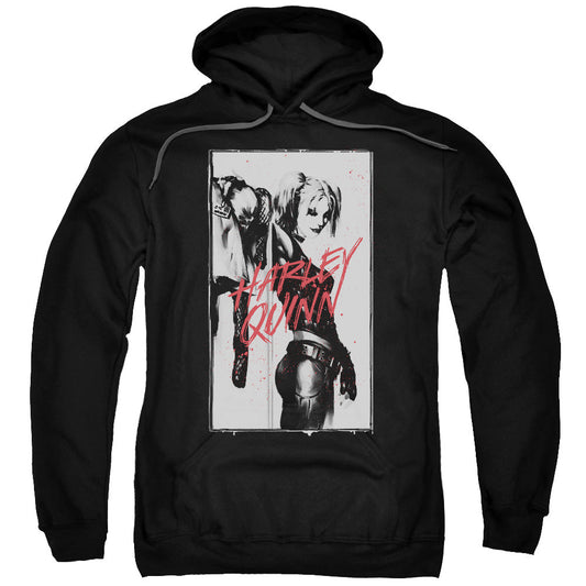 Batman Inked Quinn Mens Hoodie Black Officially Licensed