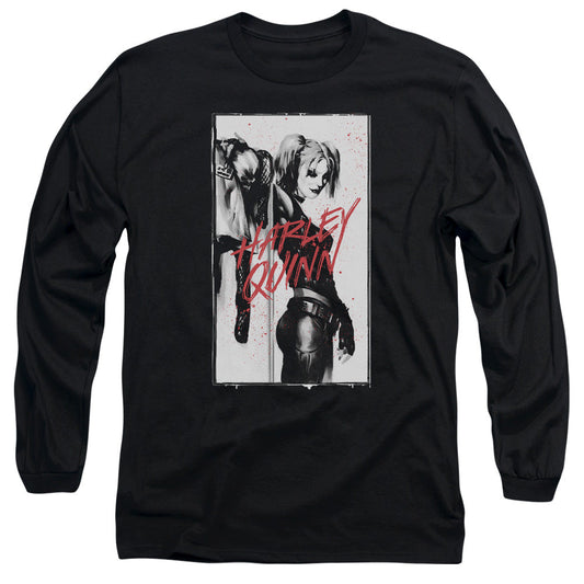 Batman Inked Quinn Mens Long Sleeve Shirt Black Officially Licensed