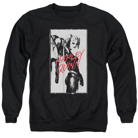 Batman Inked Quinn Mens Crewneck Sweatshirt Black