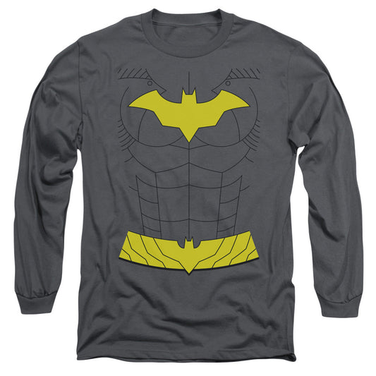 Batman New Batgirl Uniform Mens Long Sleeve Shirt Charcoal Officially Licensed