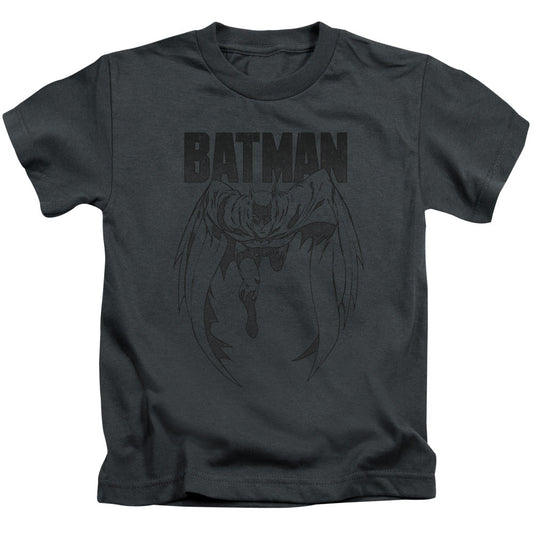 Batman Grey Noise Juvenile Kids Youth T Shirt Charcoal Officially Licensed