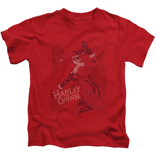 Batman Harleys Packing Juvenile Kids Youth T Shirt Red Officially Licensed