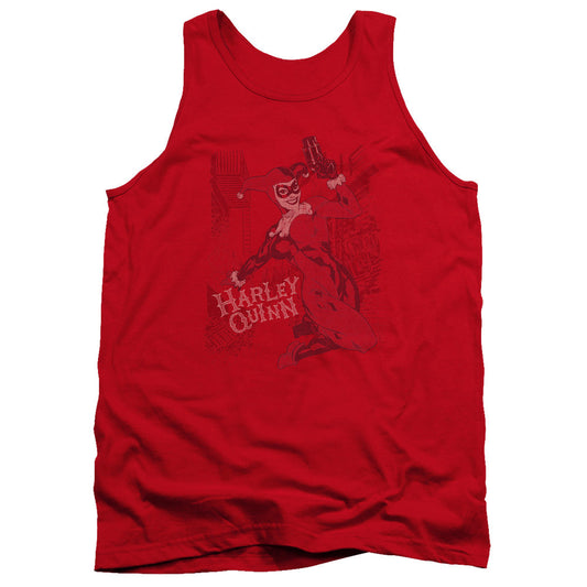 Batman Harleys Packing Mens Tank Top Shirt Red Officially Licensed
