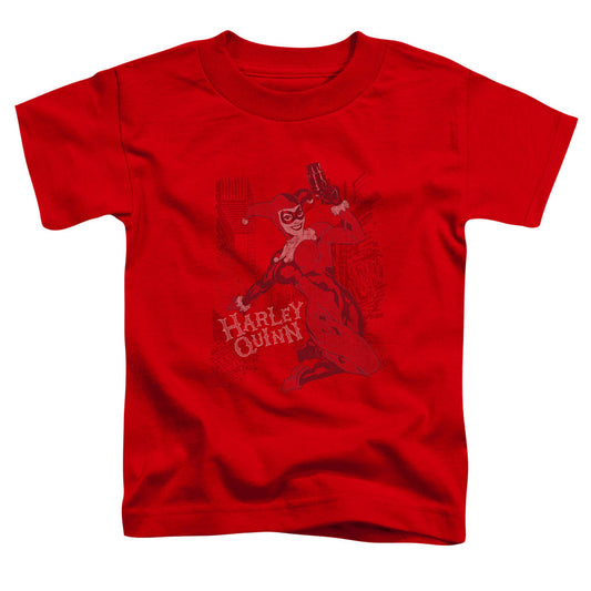 Batman Harleys Packing Toddler Kids Youth T Shirt Red Officially Licensed