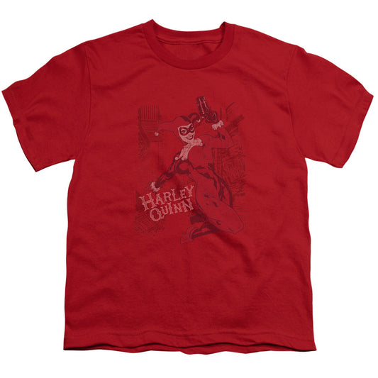 Batman Harleys Packing Kids Youth T Shirt Red Officially Licensed