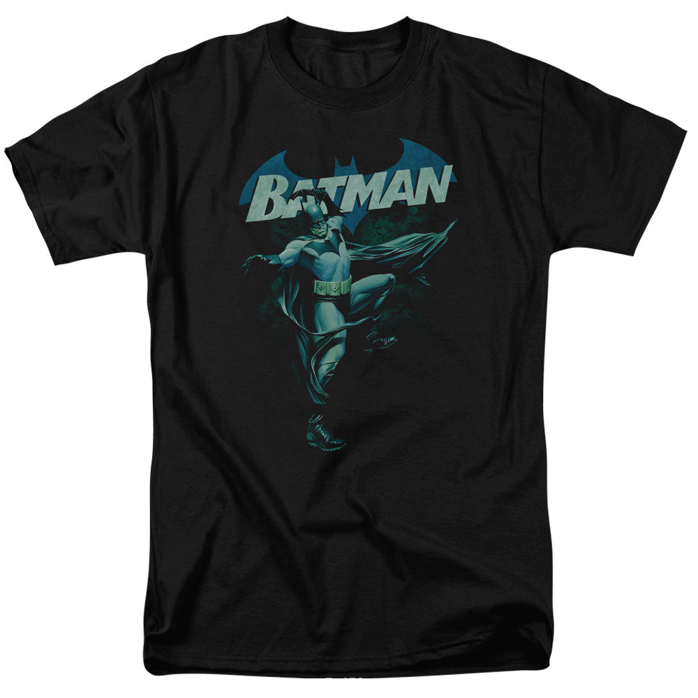 Batman Blue Bat Mens T Shirt Black Officially Licensed
