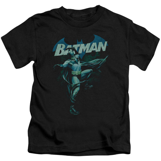 Batman Blue Bat Juvenile Kids Youth T Shirt Black Officially Licensed