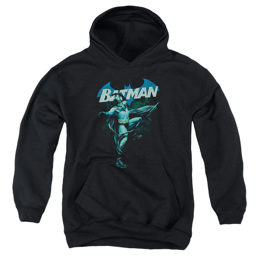 Batman Blue Bat Kids Youth Hoodie Black Officially Licensed