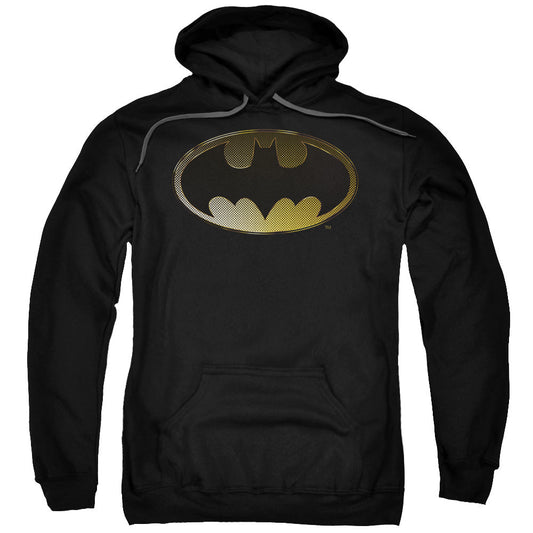 Batman Halftone Bat Mens Hoodie Black Officially Licensed