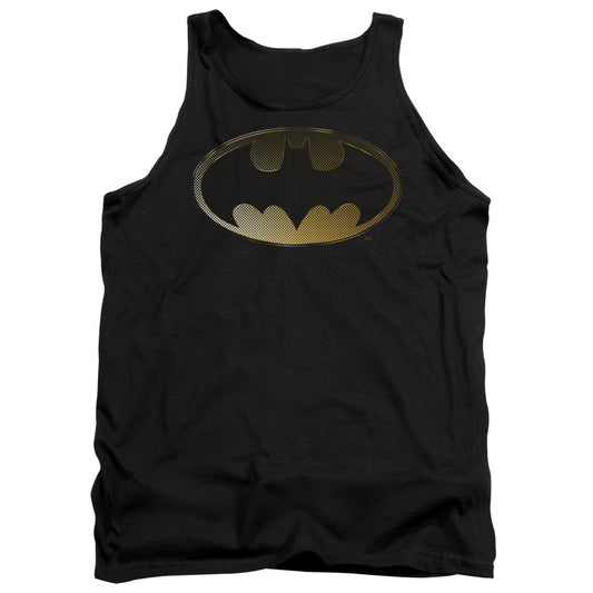 Batman Halftone Bat Mens Tank Top Shirt Black Officially Licensed