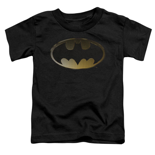 Batman Halftone Bat Toddler Kids Youth T Shirt Black Officially Licensed