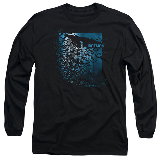 Batman Bat Among Bats Mens Long Sleeve Shirt Black Officially Licensed