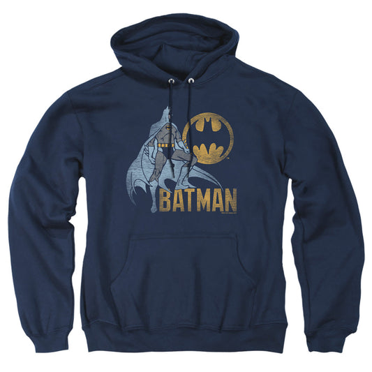 Batman Knight Watch Mens Hoodie Navy Officially Licensed
