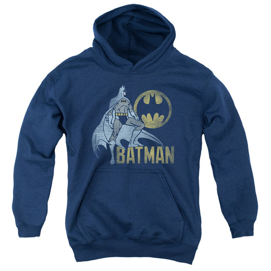 Batman Knight Watch Kids Youth Hoodie Navy Blue Officially Licensed