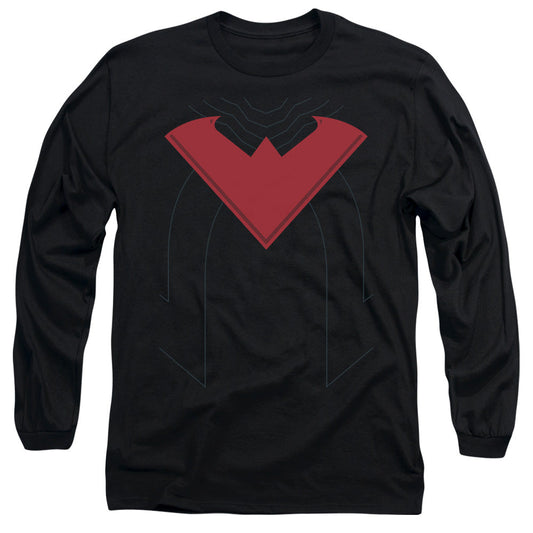 Batman Nightwing 52 Mens Long Sleeve Shirt Black Officially Licensed
