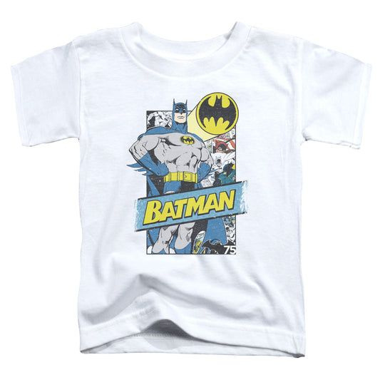 Batman Out Of The Pages Toddler Kids Youth T Shirt White Officially Licensed
