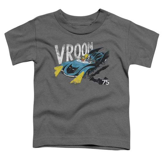 Batman Vroom Toddler Kids Youth T Shirt Charcoal Officially Licensed