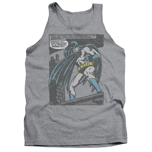 Batman Bat Origins Mens Tank Top Shirt Athletic Heather Officially Licensed