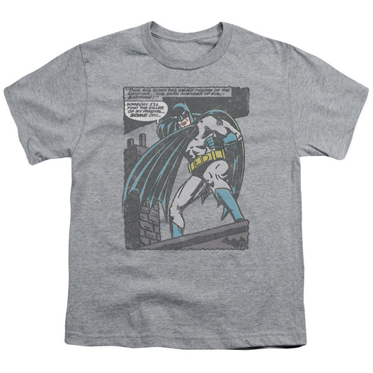 Batman Bat Origins Kids Youth T Shirt Athletic Heather Officially Licensed