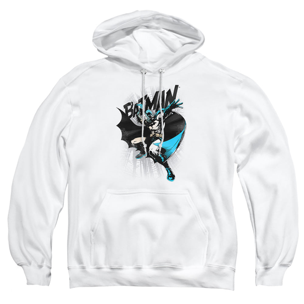 Batman Batarang Throw Mens Hoodie White Officially Licensed