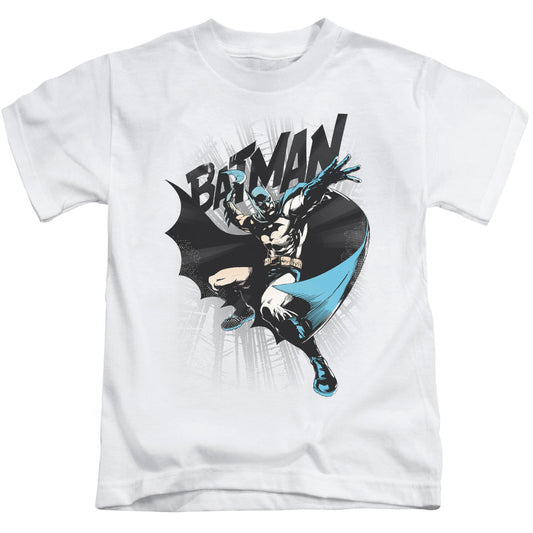 Batman Batarang Throw Juvenile Kids Youth T Shirt White Officially Licensed