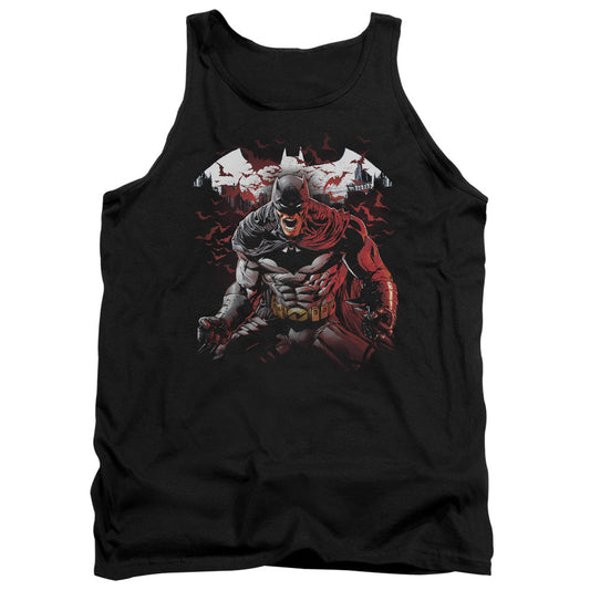 Batman Raging Bat Mens Tank Top Shirt Black Officially Licensed