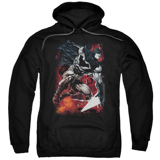 Batman Sparks Leap Mens Hoodie Black Officially Licensed