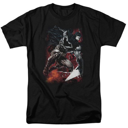 Batman Sparks Leap Mens T Shirt Black Officially Licensed