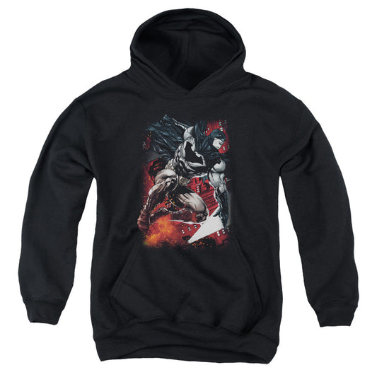Batman Sparks Leap Kids Youth Hoodie Black Officially Licensed