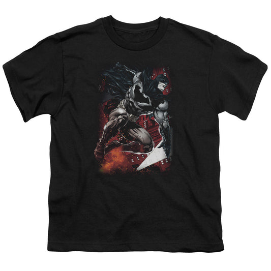 Batman Sparks Leap Kids Youth T Shirt Black Officially Licensed