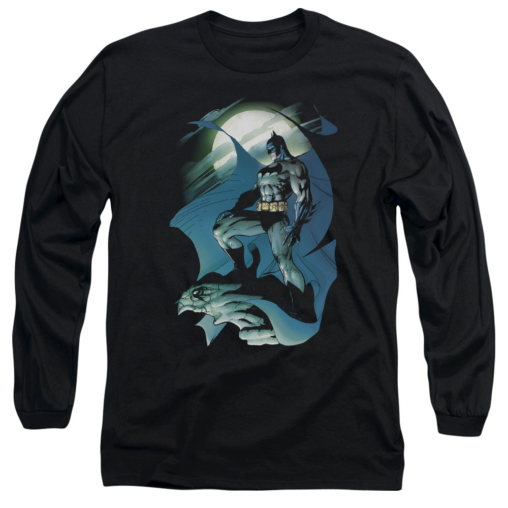 Batman Glow Of The Moon Mens Long Sleeve Shirt Black Officially Licensed