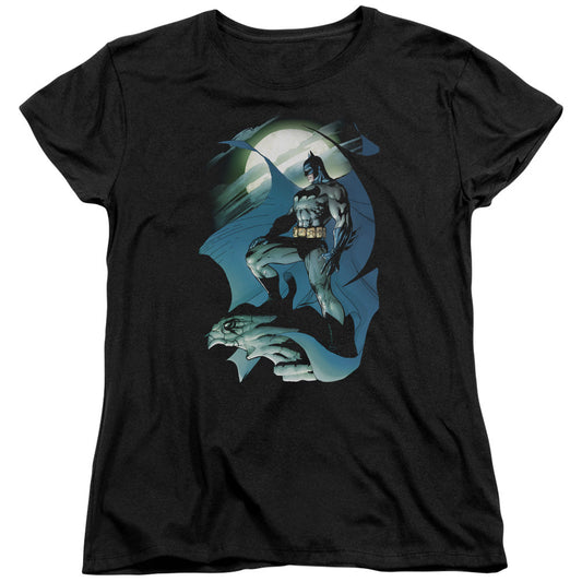 Batman Glow Of The Moon Womens T Shirt Black Officially Licensed