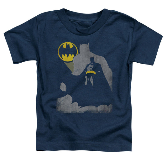 Batman Bat Knockout Toddler Kids Youth T Shirt Navy Blue Officially Licensed