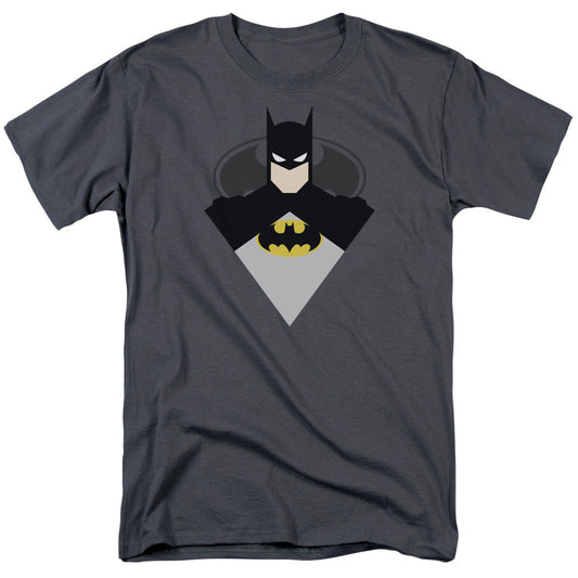 Batman Simple Bat Mens T Shirt Charcoal Officially Licensed