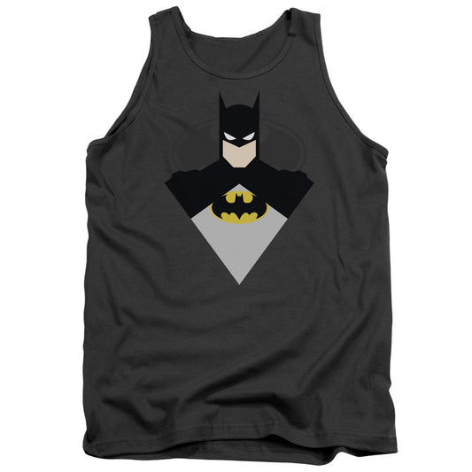 Batman Simple Bat Mens Tank Top Shirt Charcoal Officially Licensed
