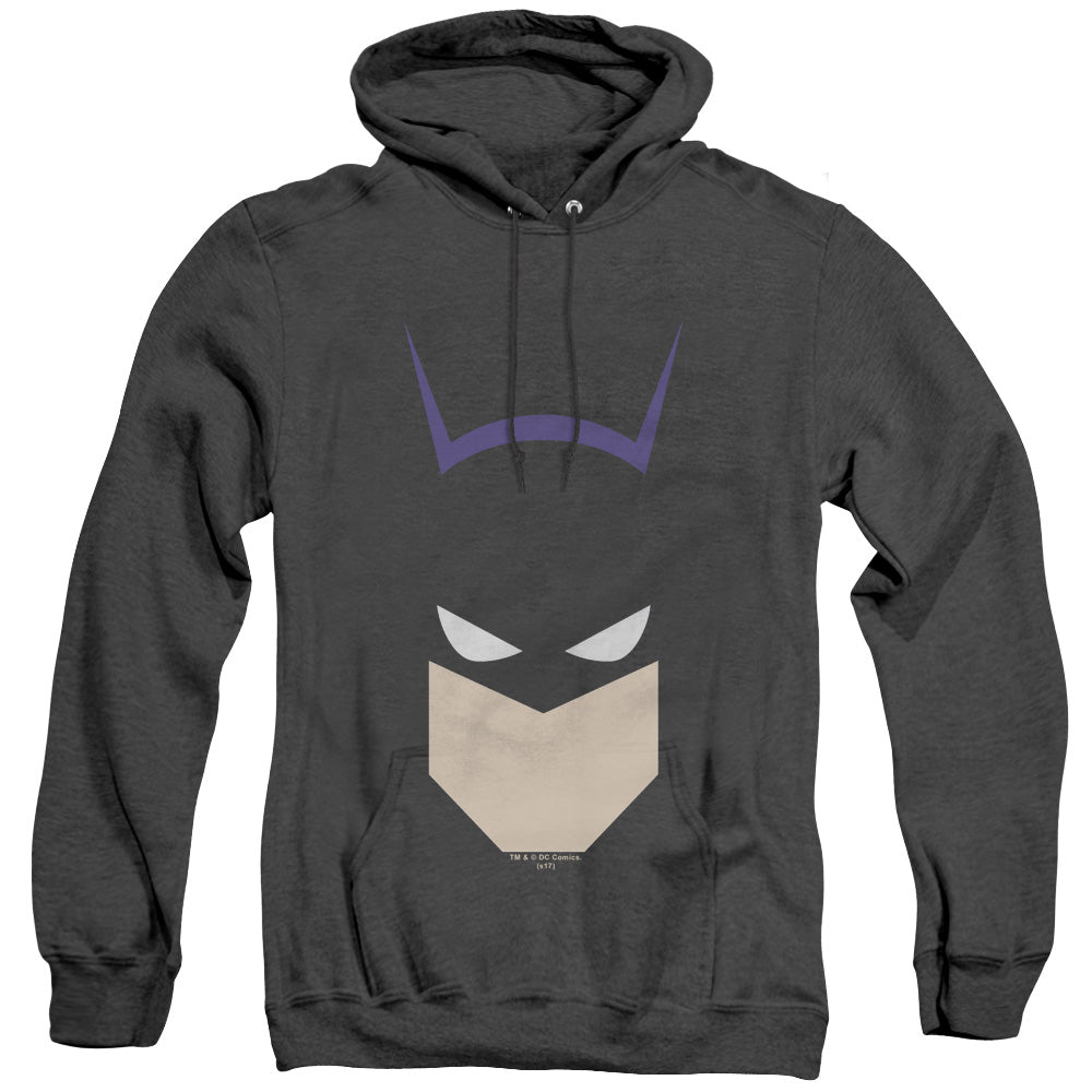 Batman Bat Head Heather Mens Hoodie Black Officially Licensed