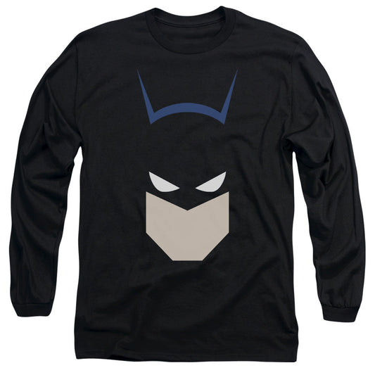 Batman Bat Head Mens Long Sleeve Shirt Black Officially Licensed
