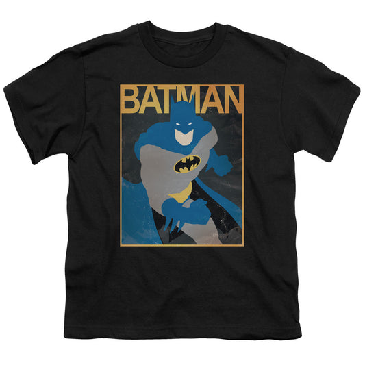 Batman Simple Bm Poster Kids Youth T Shirt Black Officially Licensed