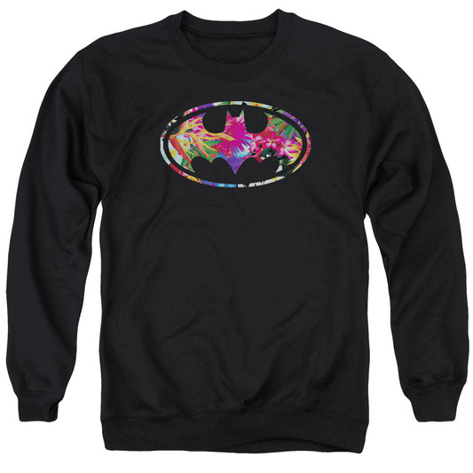 Batman Hawaiian Shield Mens Crewneck Sweatshirt Black