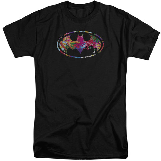 Batman Hawaiian Shield Mens Tall T Shirt Black Officially Licensed
