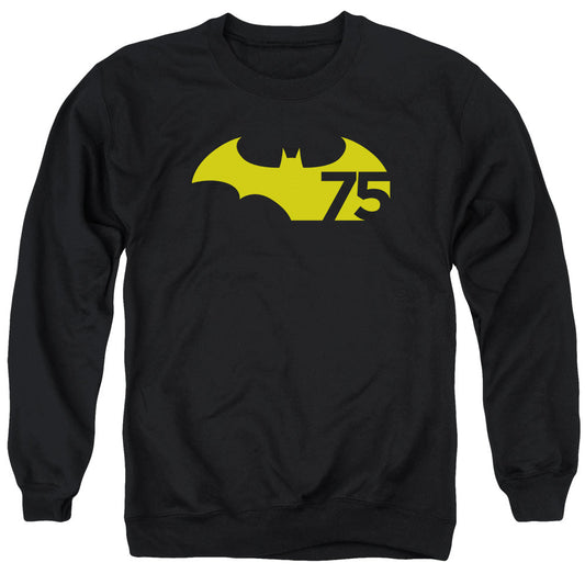 Batman 75 Logo 2 Mens Crewneck Sweatshirt Black
