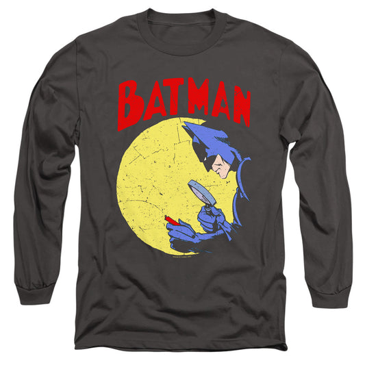 Batman Detective 75 Mens Long Sleeve Shirt Charcoal Officially Licensed