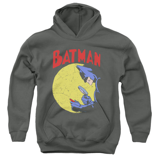 Batman Detective 75 Kids Youth Hoodie Charcoal Officially Licensed
