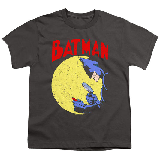 Batman Detective 75 Kids Youth T Shirt Charcoal Officially Licensed