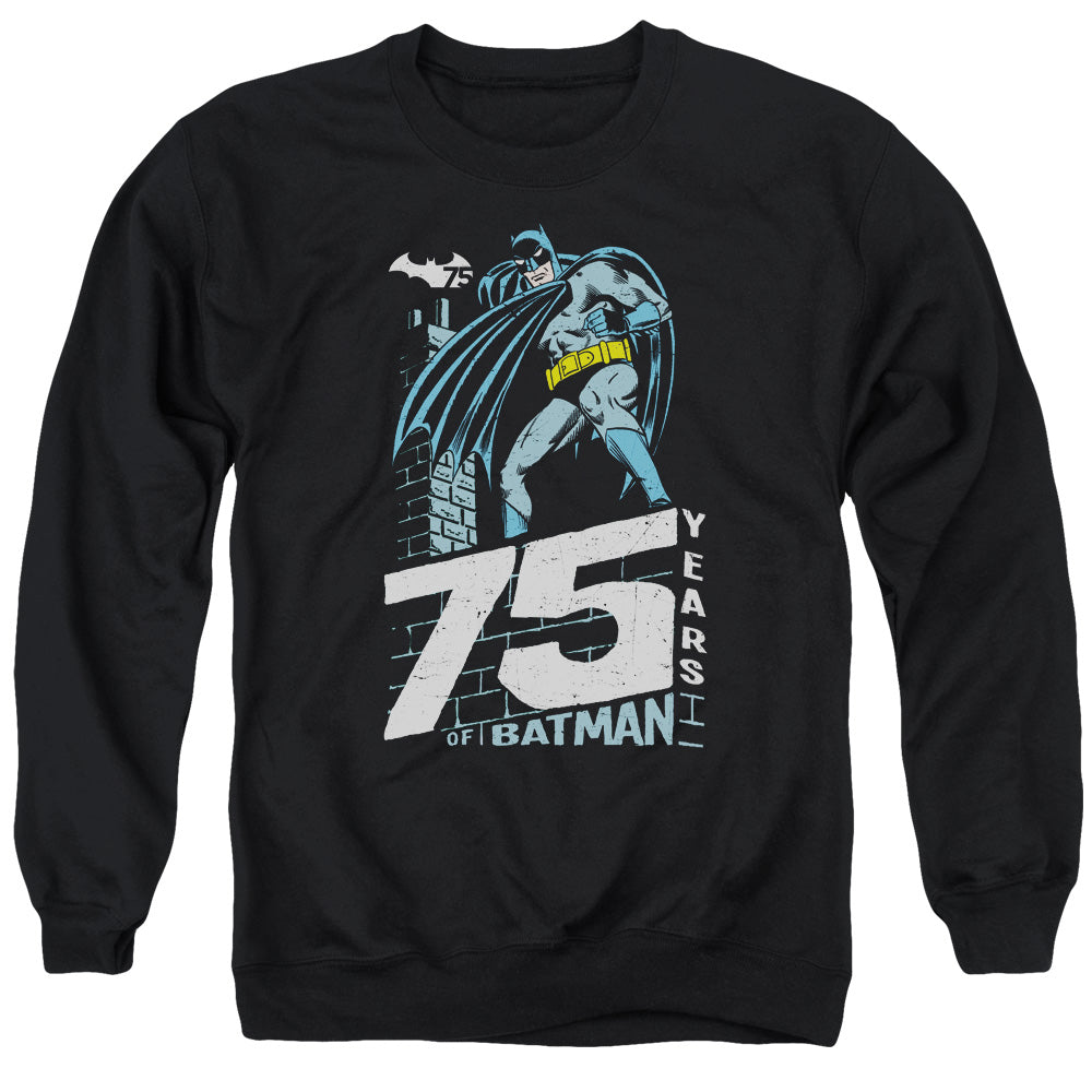 Batman Rooftop Mens Crewneck Sweatshirt Black